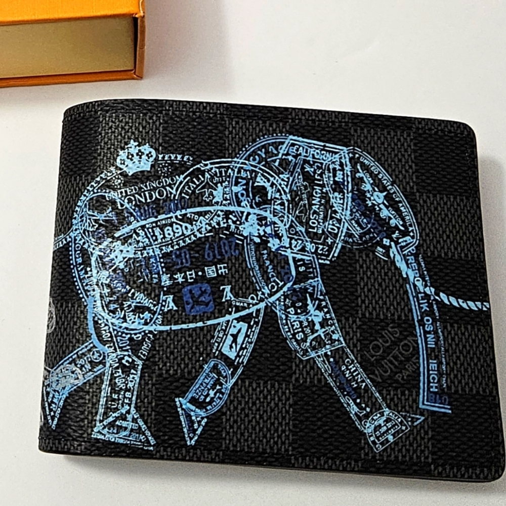 Louis Vuitton Damier Graphite stamps wallet